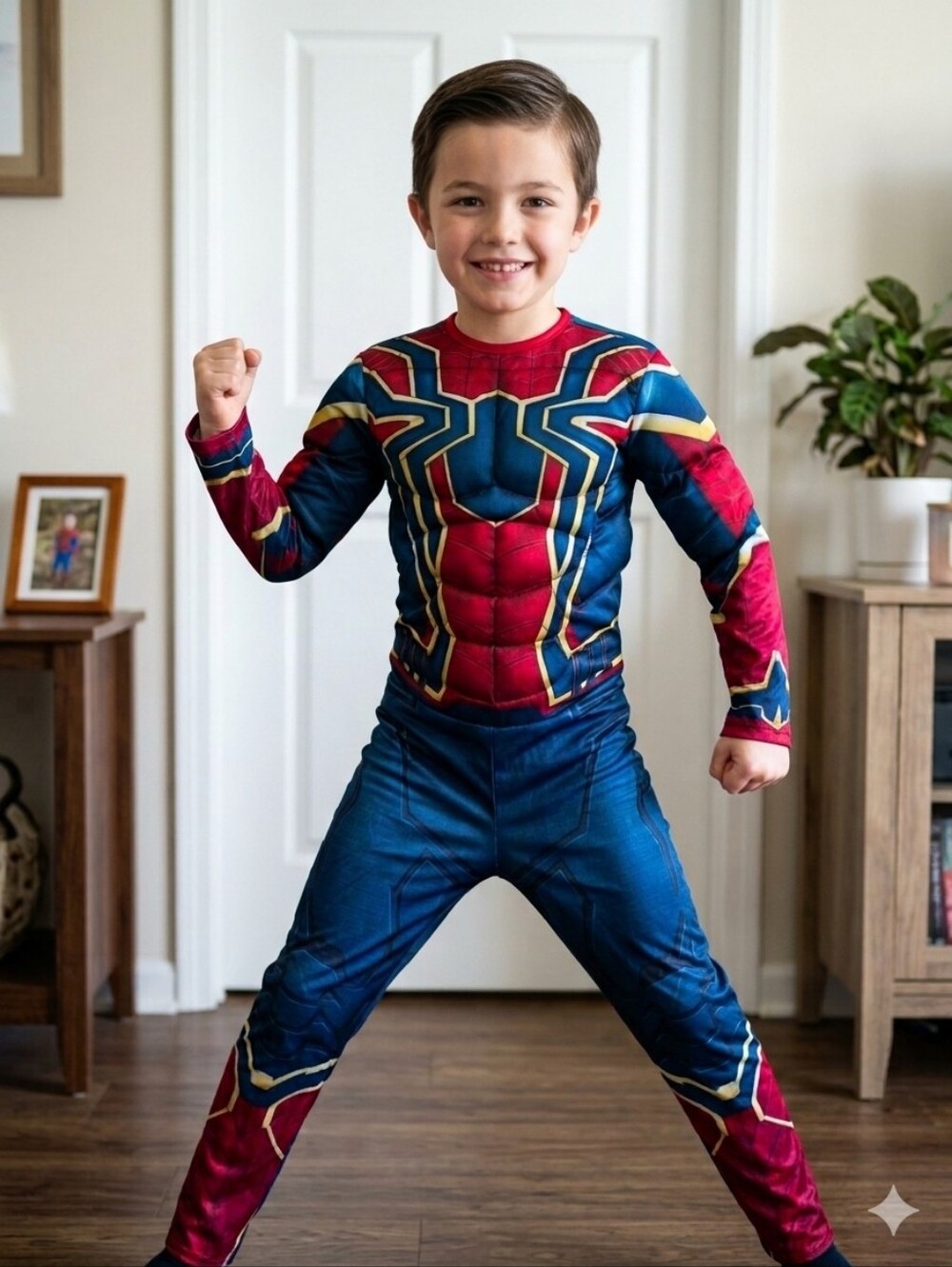 Marvel Avengers Infinity War Iron Spider Kids Muscle Costume Size Medium